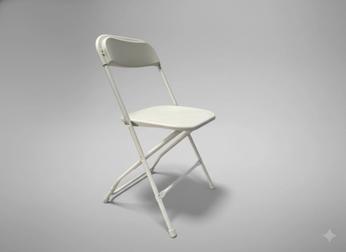 Składane krzesło cateringowe białe