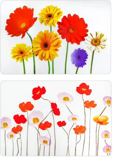 Plastowa podkładka stołowa Toro z kwiatowym motywem 28 × 43 cm