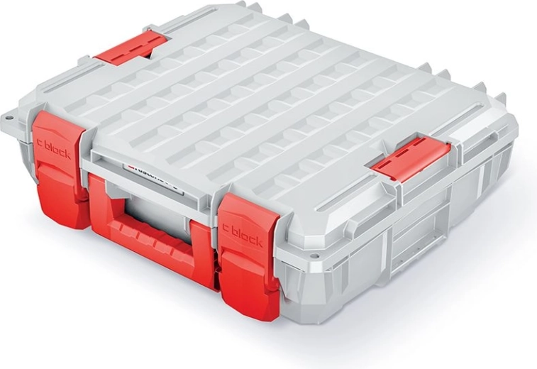 Skrzynia na narzędzia C Block Pro Limited Edition 45 × 38 × 13,5 cm szara z piankową wyściółką