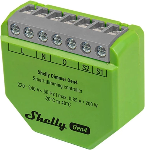 Shelly Dimmer Gen4 inteligentny ściemniacz z Zigbee i Matter