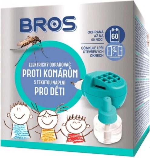Bros elektryczny odparowywacz przeciw komarom z płynnym wkładem dla dzieci