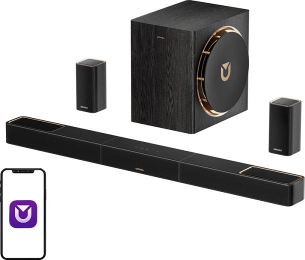 Soundbar ULTIMEA Skywave X50 z Dolby Atmos (5.1.4) i subwooferem 8"