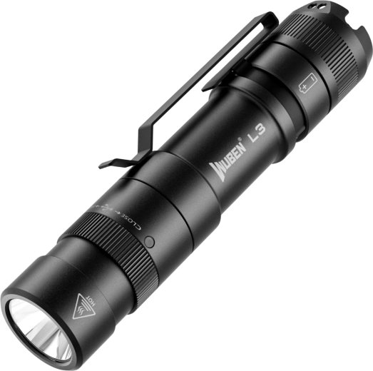 Wuben L3 Black taktyczna latarka 3000 lm czarna