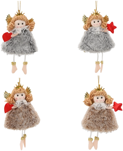 Świąteczna zawieszka aniołek 8 × 16 cm
