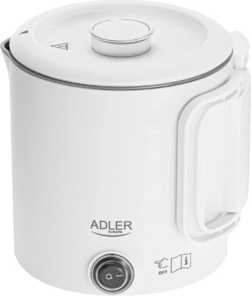 Podróżny czajnik elektryczny 0,8 l biały ADLER AD 1388