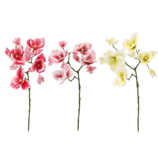 Sztuczna gałązka magnolii 56 cm – mix kolorów