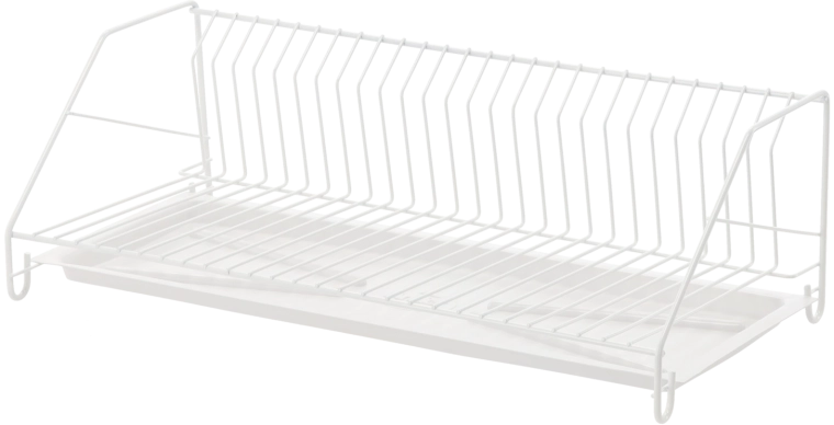 Jednopoziomowa suszarka do talerzy 50 cm, biała lakierowana