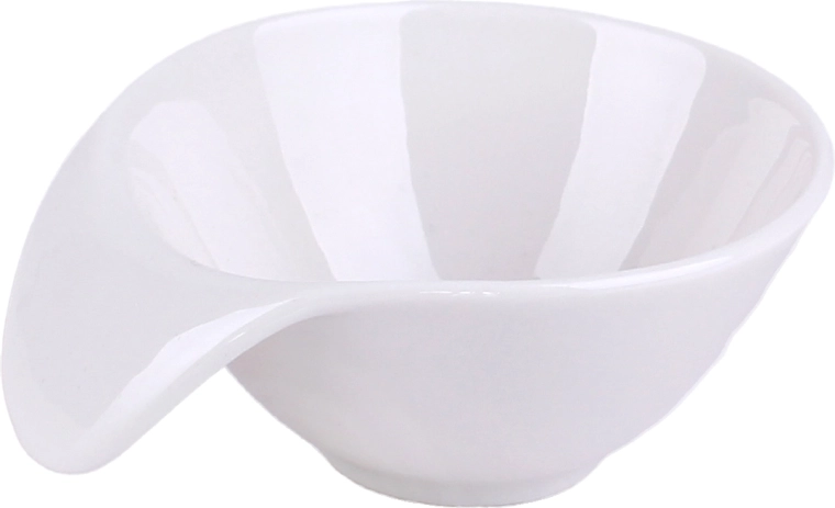 Porcelanowa miseczka do serwowania z uchem 65 ml, biała