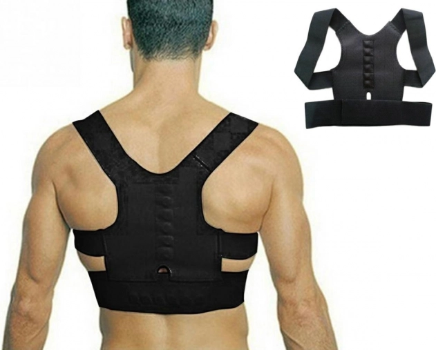 Magnetyczny korektor postawy czarny