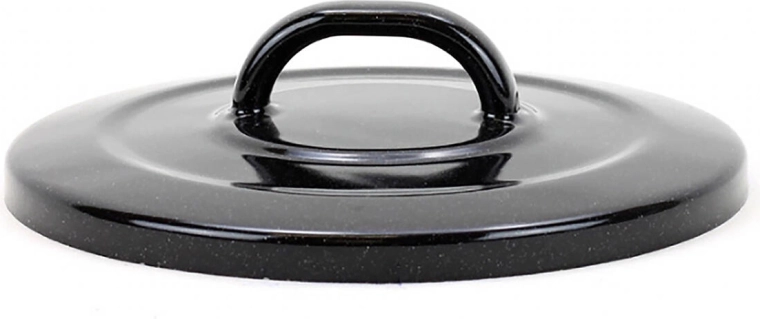 Pokrywka BELIS Standard 18 cm – emaliowana czarna z białymi piegami