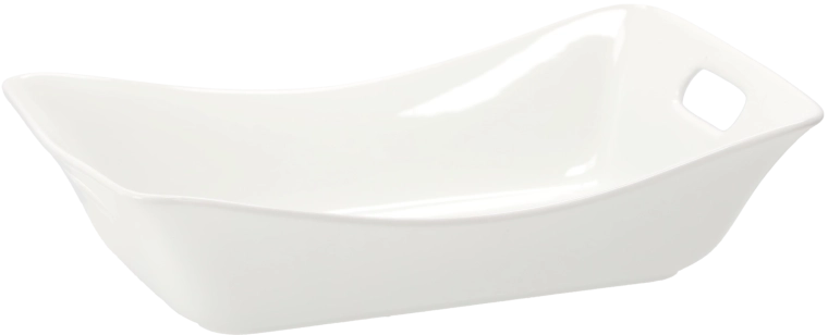 Porcelanowa misa z uchwytami 32 × 21,5 × 8 cm