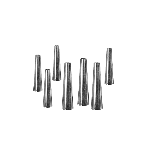 Zestaw metalowych foremek do rurek z kremem, 10 szt.