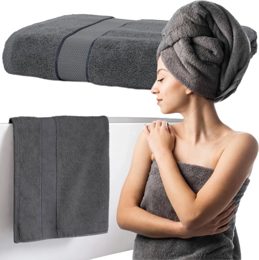 RENEW FORCE ręcznik kąpielowy dry spa grey 70 × 140 cm