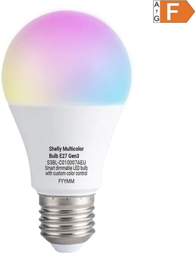Shelly wielokolorowa inteligentna żarówka LED Multicolor Gen3 E27