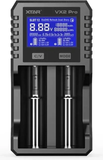 Xtar VX2 Pro Set uniwersalna ładowarka akumulatorów