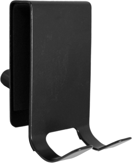 Haczyk na drzwi prysznicowe ze stali nierdzewnej, czarny, 8 × 4,5 × 1,5 cm