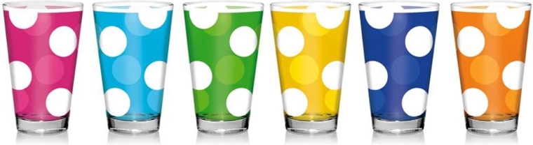 Szklanka Nadia 310 ml w kropki