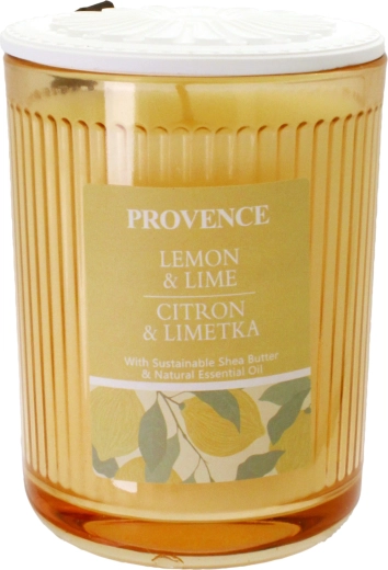 Świeca w szkle cytryna i limonka żółta 230 g
