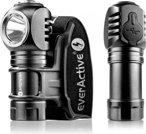 Latarka czołowa i ręczna EVERACTIVE FL-55R Dripple 500 lm z ładowaniem