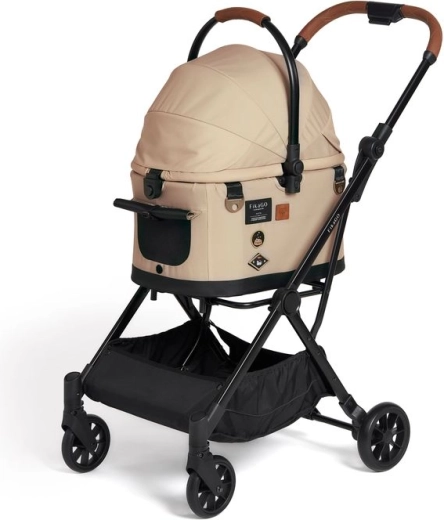 Wózek dla psów i kotów FIKAGO Flytta Plus Hygge beige