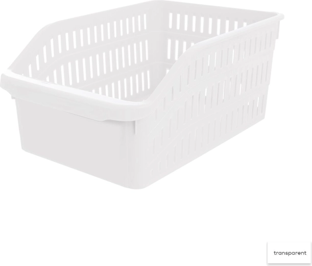 Organizer Tina – plastikowy koszyk 20 × 30 × 13 cm, mix kolorów