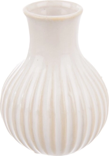 Biała porcelanowa waza 6 × 6 × 8 cm