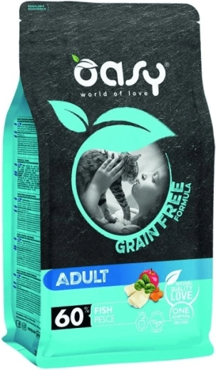 Oasy Grain Free Adult ryba 7,5 kg – bezzbożowa karma dla dorosłych kotów