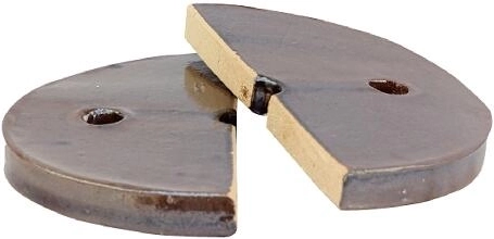 Obciążnik do beczki na kapustę 5,8 l, ceramiczny, dwuczęściowy