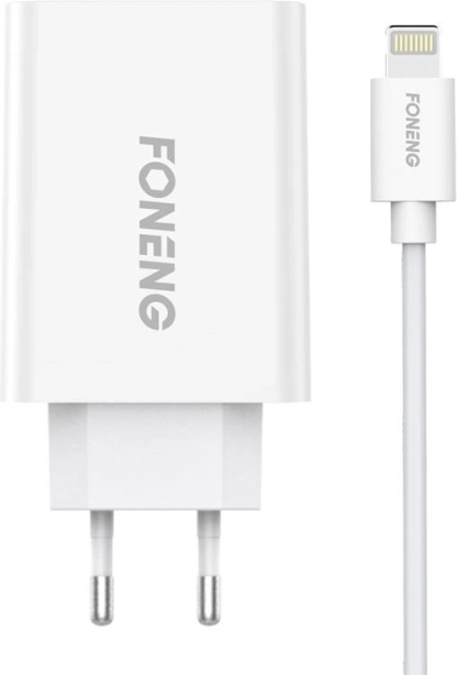 Szybka ładowarka Foneng z jednym portem USB 10,5 W + kabel USB–Lightning