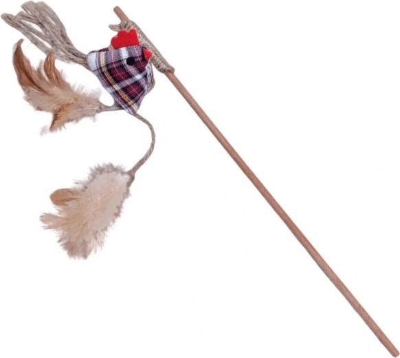 Quapas! naturalna wędka dla kotów z kurką