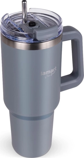 Kubek termiczny Lamart Huge szary 1,2 l