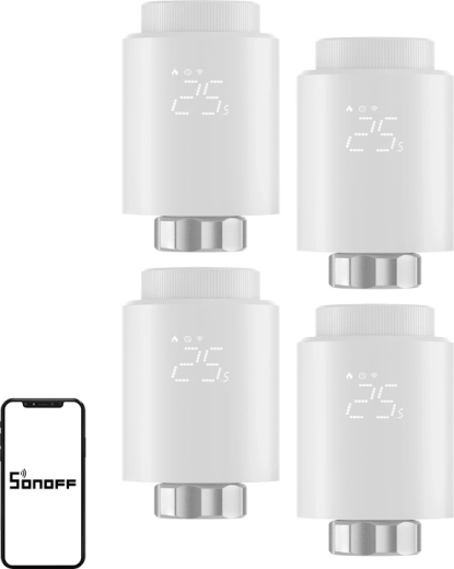 Sonoff ZigBee głowica termostatyczna TRVZB (4 szt.)
