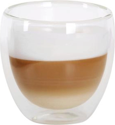 Szklany kubek do cappuccino TORO z podwójnego szkła borokrzemowego 280 ml