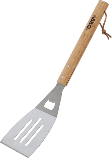 Łopatka do grilla ze stali nierdzewnej 46 cm z drewnianą rączką