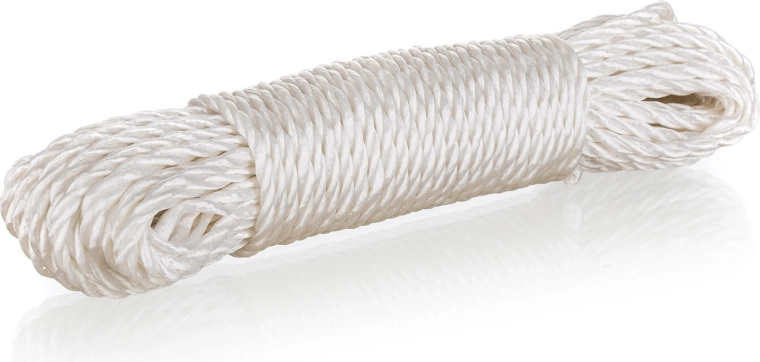 Biała linka do prania z polipropylenu 20 m