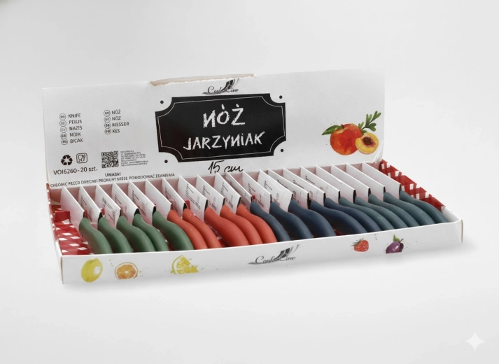 Nóż kuchenny do warzyw 15 cm, opakowanie 20 szt.