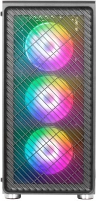 Obudowa komputerowa MARS MC-F Black ATX z 4× wentylatorami ARGB