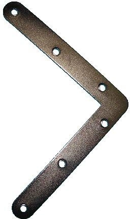 Kątownik 120 × 120 mm biały, ocynkowany – opakowanie 20 szt.