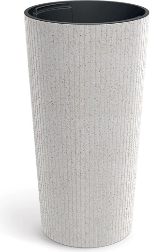 Donica Lamia Slim Eco Wood 30 cm – biała