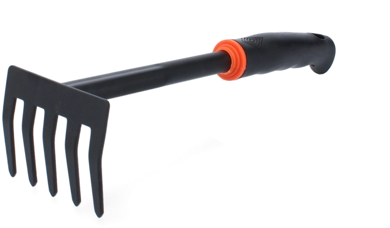Ręczne grabki ogrodowe 28,5 × 8,7 cm czarne