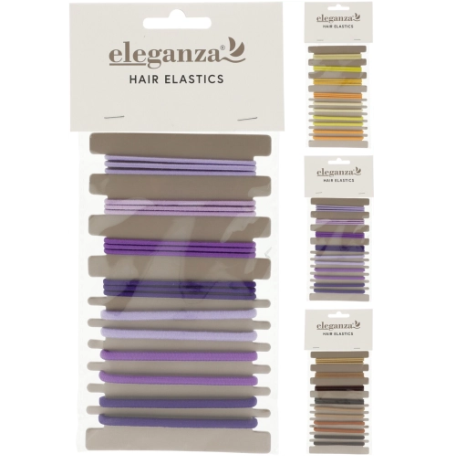 Zestaw 18 elastycznych gumek do włosów bez metalu