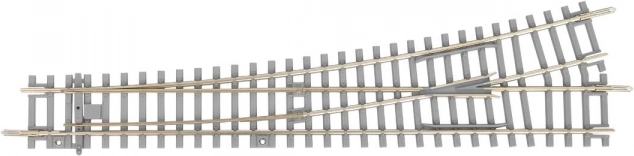 Piko rozjazd lewy z betonowymi podkładami