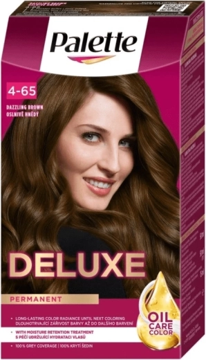 Palette Deluxe trwała farba do włosów 4-65 Olśniewający brąz 50 ml