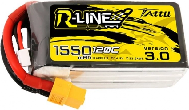 Bateria Tattu R-Line 1550mAh 4S 120C LiPo
