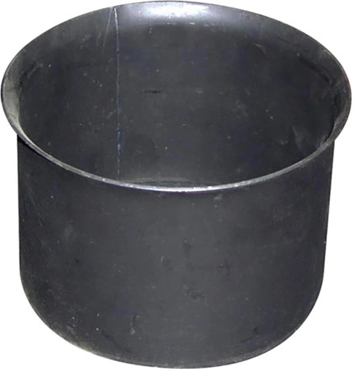 Rozeta dymowa stalowa 160 mm czarna