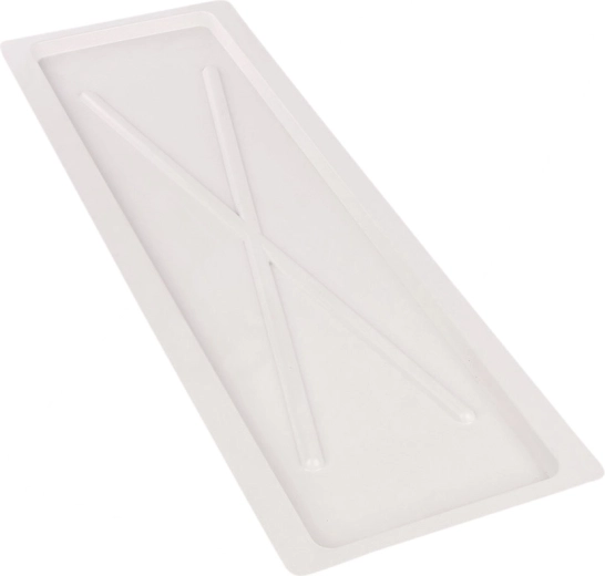 Metpol biała ociekowa tacka szeroka 75 × 24,7 cm do ociekacza kuchennego 80 cm