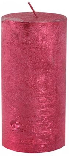 Rustykalna świeca Provence czerwona 12 cm