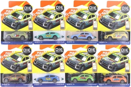 Metalowy samochodzik na napęd wsteczny