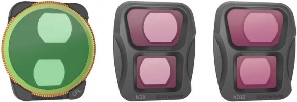 Zestaw filtrów Sunnylife dla DJI Air 3 z CPL, ND8 i ND16