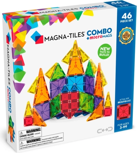 Magnetyczne klocki konstrukcyjne Magna-Tiles combo 46 elementów